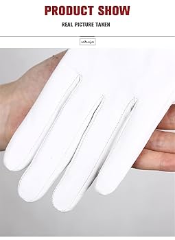 Amazon.co.jp: ファッションコンフォート白手袋ハイエンドシープ